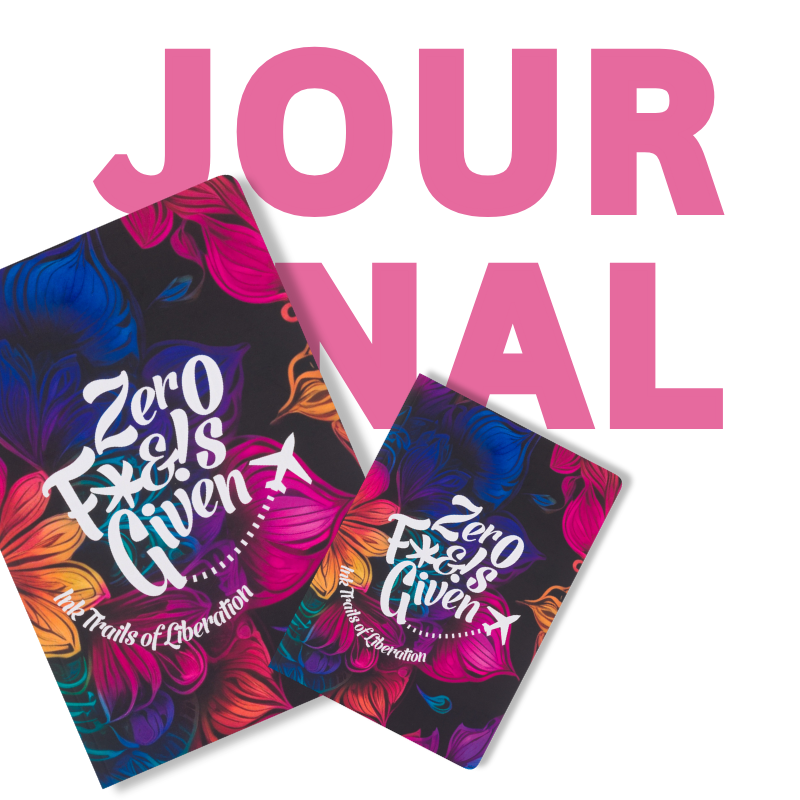 journal by zfg travel in south africa for meditation, self affirmations and liberation