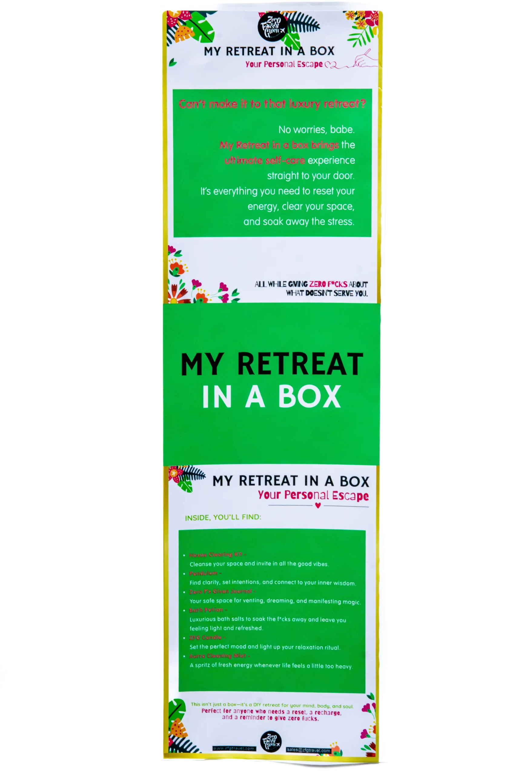 self care retreat in a box by zfg travel in south africa